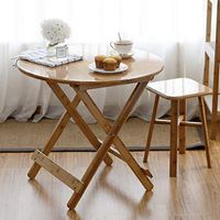 Overbed Table Folding Table Round Picnic Tables Patio Dining Tables Bamboo Portable Kitchen Dining Table Desk Laptop Table Home Office Desks Game Bar Tray Lap Breakfast Desk TV Sofa Tray Table Desk