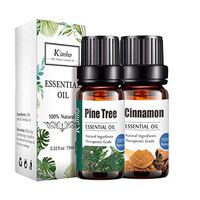 Huaa Essential Oils Gift, 20 Pure Essential Oils Gift for Diffuser, Humidifier, Massage, Aromatherapy, Skin & Hair Care (Pine+Cinnamon)