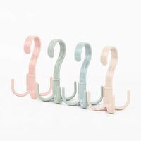 Thinkmay Rotating Scarf Purse Organizer for Closet Tie Rack and Belt Organizer, 4 Pack Plastic Closet Handbag Hanger for Belts,Ties, Bag, Purse,Scarves, Clothing and Other Accessories (Mix)