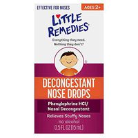 Little Remedies For Noses Decongestant Nose Drops - 0.5 oz, Pack of 5