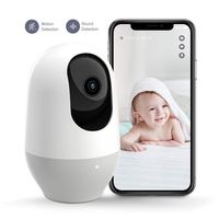 Nooie Baby Monitor, WiFi Camera, Pet Camera 1080P, 360-degree Wireless IP Camera, Home Security Camera, Motion Tracking, Super IR Night Vision, Two-Way Audio, Motion & Sound Detection