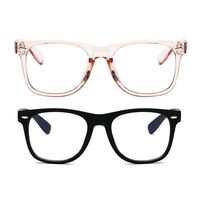 Unisex Blue Light Blocking Glasses Square/Half Frame Eyeglasses Frame Anti Blue Ray for Computer Game Eyewear