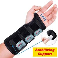 Wrist Brace for Carpal Tunnel, Adjustable Wrist Support Brace with Splints Left Hand, Medium/Large, Arm Compression Hand Support for Injuries, Wrist Pain, Sprain, Sports