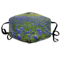 Fashion Face Cover Adjustable Elastic Band Hypoallergenic Face and Nose Cover for Pollen Smog Medical Climbing (Bluebonnets in Marble Falls)
