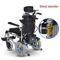 PLLP Medical Rehab Chair, Wheelchair,Lightweight Wheelchair, Electric Wheelchair Open/Fold in 1 Second Lightest Most Compact Power Chair Drive with Electric Power or Manual Wheelchair up to 12 Miles