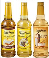 Jordan's Skinny Syrups New Favorites Collection - Caramel Pecan, Cinnamon Vanilla, Vanilla Caramel Creme