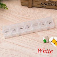 Amapower Convenient 7 Days Weekly Tablet Holder Pill Travel Box Medicine Dispenser Organizer