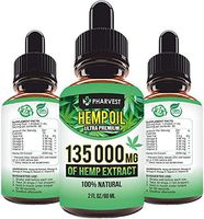Pure Hemp Extract 135 000 MG for Pain Relief, Relaxation, Immune System Support, Sleep and Mood Support, Natural, Organic, Vegan, Zero CBD