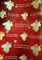 Christmas Wrapping Paper Rolls:"Joy to The World"