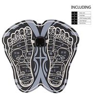 Lzour EMS Foot Mat Foot Massager Pad Acupoints Pulse Mat Relieve Muscle Stimulator Fatigue Stress Health Care Suitable for Anyone