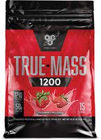 BSN TRUE-MASS Weight Gainer, Muscle Mass Gainer Protein Powder, Strawberry Milkshake, 10.25 Pound