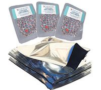 One Quart Genuine Mylar Bags with 300cc Oxygen Absorbers (25) with PackFreshUSA LTFS Guide