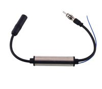 Car Radio Antenna FM Signal Amplifier inline Booster DVD player Aerial