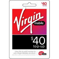 Virgin Mobile $40 Top up Refill prepaid card