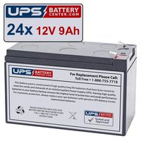 (24) 12V 9Ah F2 - Replacement Battery Set Compatible with The Liebert GXT3-288RTBKIT UPS
