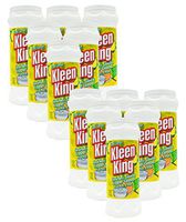 Lemon King Kleen Stainless Steel Cookware Cleaner and Copper Cleaner (14 oz, 12 Pack) Helps Remove Stains and Tarnish from Pots and Pans, Multi-Purpose Metal Cleaner, Powder Form