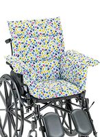 AmeriMark Chair Cushion Pad Seat Cover for Wheelchair, Transport Chair or Electric Scooter Multi Floral One Size