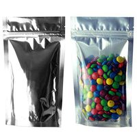 Smell Proof Barrier Bags - Zipper w/Heat Seal - 100 Bags (Silver & Clear, 1/2 Ounce)