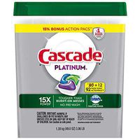 Cascade #1 Platinum 15x Power ActionPacs Dish Detergent: Fresh Scent - (92 ct.)