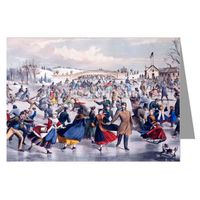 Currier and Ives NYC Holiday Ice Skating Note Card set