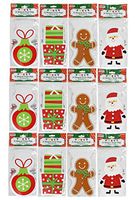 Set of 180 Christmas Cello/Cellophane/Loot Treat Bag w/Ties – 4 Holiday Designs!
