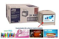 Tork 31XRT Xpressnap Café Napkin Dispenser, Plastic, 6.2" Height x 5.875" Width x 5.875" Depth, Granite (Case of 4 Dispensers)