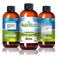 NutriNoche Liquid Zinc - Best Zinc Supplement - Colloidal Minerals - 30 PPM - Highly Absorbable Zinc Supplement (8 Ounces)