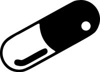 Akira Anime Movie 80's Cult Classic Pill Logo Vinyl Stickers Symbol Decorative Die Cut Decal for Cars Tablets Laptops Skateboards - Black Color