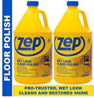 Zep Wet-Look Floor Polish 128 Ounces ZUWLFF1282 (Pack of 2) Long Lasting Shine
