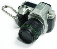 Takara Tomy Pentax Capsule Mini Camera Keychain K-5 Limited Silver Camera
