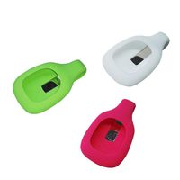Hemobllo 3pcs Compatible Clip Holder Replacement Silicone Colorful Wireless Activity Plus Sleep Tracker for Fitbit Zip (Pink+Green+White)