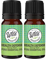 Wild Essentials Health Defense" 100% Pure Essential Oil Synergy Blend 2 Pack - 10ml, Therapeutic Grade - Four Thieves blend, use for immune boost, congestion, energizing, mood boost