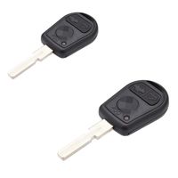 WFMJ 2pcs 3 Buttons Smart Remote Car Key Case Shell Fob for BMW 3 5 7 Series Z3 E39 E46 E36 E38 Replacement Key Fob No Chip