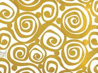 Metallic Gold and White Scroll Wedding Wrap Wrapping Paper 15 Foot Roll