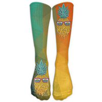 Pineapple Sunset View Glasses Women & Men Knee High Socks Baseball Athletic Tube Long Stockings