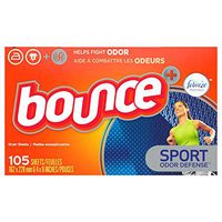 Bounce Fabric Softener Dryer Sheets, Pure Sport, 105 Count