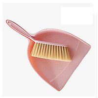 Mini Broom And Shovel Set, Calculate Brush Keyboard Desktop Clean Small Broom, Perfect For Cleaning Compact Spaces - Cars, Offices, Bathrooms, Kitchen Counters, Drawers And Much More!(beige)