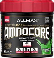 ALLMAX Nutrition Aminocore BCAAs, 100% Pure 45:30:25 Ratio, Green Apple Candy, 462g