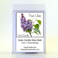 Vase Candle 2 True Lilac Melts | 2.8 oz Premium Highly Scented Soy Paraffin Wax Tarts | 50 Hours