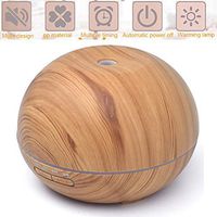 Mengen88 300ML Aromatherapy Essential Oil Diffuser, Silent Mini Air Purification Humidifier with 7 LED Color Options Night Light Up to 10 Hours Working Time,Yellow