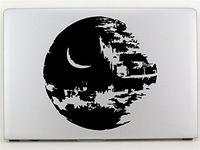 Star Wars Logo Symbols Emblem Anime Vinyl Decal Sticker for Car Window Laptop Wall Room (Death Star (5.5" inches, Black)