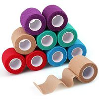 Self Adherent Cohesive Bandage, 2inch x 5 Yards, 10 Rolls, Breathable Self Adherent Wrap, Self Adhesive Bandage Wrap, Sports Tape, First Aid Tape, Medical Tape for Wrist, Ankle Sprains & Swelling