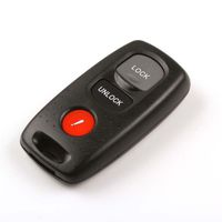 New REPL Keyless Transmitter Entry Fob Shell 3 Buttons Remote Key Case replacement fit for Mazda NO CHIPS