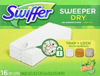 Swiffer Sweeper Dry Sweeping Pad Multi Surface Refills for Dusters Floor Mop, Gain, 16 Count (Packaging May Vary)