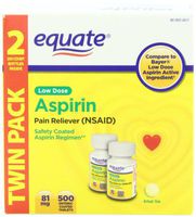 Equate Low Dose Aspirin Pain Reliever, 500 Count
