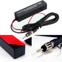 CHAMPLED New Universal Car Hidden Amplified Antenna Kit 12v Electronic Stereo AM/FM Radio for Acura Nissan Mitsubishi Subaru Mazda