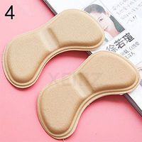 Anti Grinding Shoes Heel Insoles, Self Adhesive Shoes Inserts, Blister Resistant Heel Stickers, Half a Code Mat Adjustments Invisible Foot Cushion, Thickening Anti Slip, for Foot Pain (Skin 2)