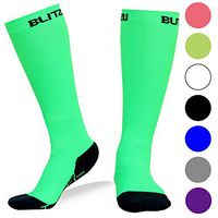 BLITZU Compression Socks 20-30mmHg for Men Women Recovery Running Travel Relief