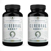 Brain Support Supplement, Cerebral Boost: Aids with Memory, Focus & Clarity. Contains DMAE, Rhodiola Rosea, Gingko Biloba, phosphatidylserine & More. (2)