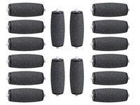 16-pack Premium Pedi Roller Heads Compatible With Pedi Perfect Electronic Pedicure Foot File, Professional Grade, Water Resistant, Roller Refills (16 Count)